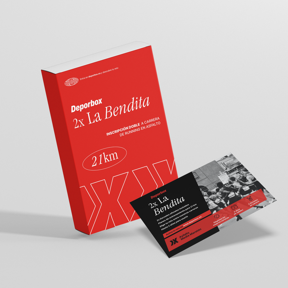 Pack Doble: Media maratón de asfalto para dos